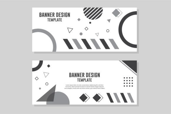 Abstract Geometric Banner Design for Business