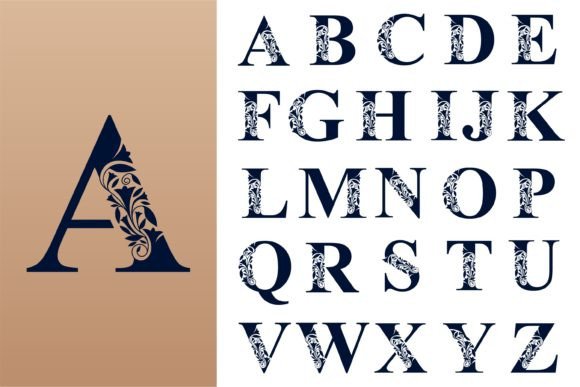 Alphabets a to Z Flower Design Vector: A Strategic Asset for Brand Identity