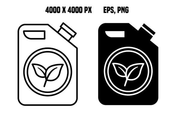 Biofuels Icons for Eco-Web Design
