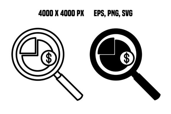 Financial Monitoring Icons for Design