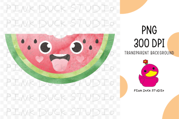 Revitalizing Summer Branding with High-Fidelity Watercolor Watermelon Slice Art