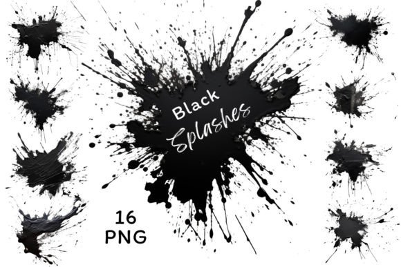 Unleash Your Creativity: The Power of the Black Abstract Splashes Collection in Modern Design