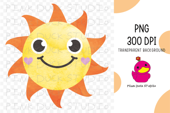 Watercolor Sun Cute Summer Weather Beach: A Strategic Asset for Visual Storytelling